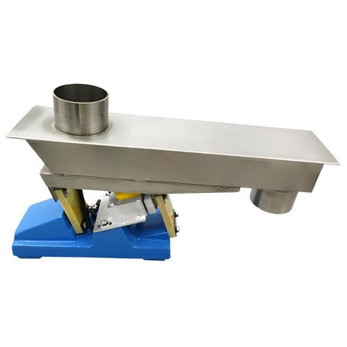 Banfluxion 110V 20W GZV-3F Electromagnetic Vibrating Feeder Closed Material Shaking Feeding Machine with Controller 3000r/min 0.06" Double Amplitude