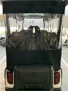 DOORWORKS GOLF CART ENCLOSURES DoorWorks Track Enclosure Black Sunbrella Canvas Evolution D5