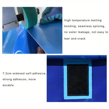 Round Pool Above Ground, PVC Canvas Fish Pond, Foldable/Portable Pool Fish Tank with Drain Valve, Easy to Install, for Outdoor Breeding, Reservoir ( Color : Blue , Size : 3x0.8m-5600L/118x31in )