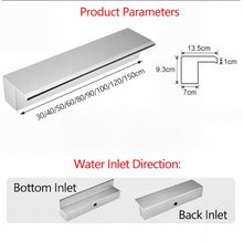 Aenmezen Stainless Steel Pond Waterfall Overflow, 120cm Pool Fountain Outlet