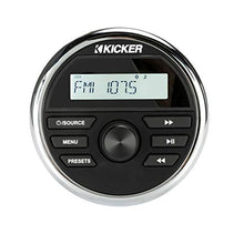 KICKER KMC2 Marine Receiver & 2 Pair 45KM84L 8" LED Speakers Bundle