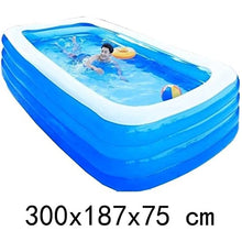 AQIANGJY Paddling Pool Oversized Thickened Inflatable Pool, Blow Up Pool with Comfortable Backrest, Backyard Pool for Kids/Toddlers/Adults Inflatable Swimming Pool