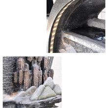 Xilin-872 Garden Fountain Yard Entrance Garden Decoration, Corner Landscape, Large Creative Rock Landscape Water Curtain, Waterfall Wall Outdoor Fountains