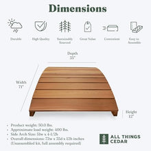 All Things Cedar Wooden Bridge, Outdoor Garden Pond Walkway, Natural, 6 Ft