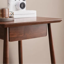 NRFJFOP Solid Wood Small Square Table Living Room Balcony Leisure Bedroom Bedside Sofa Edge a Few