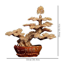 YXIANG56Q Office Desk Decor Crystal Tree Fortune Ornaments, Lucky Money Tree Decorative Crafts, Home Living Room Wealth Artwork Desk Decorations(Green)