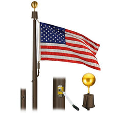Eder Flag Deluxe IH 25 Foot 5"x3"x.125" Bronze Finish Flagpole Bronze Anodized