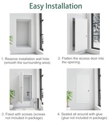 Vibeo Large Wall Access Panel, Air Conditioning Access Door, Metal Plumbing Service Door, Hydrant Hidden Door, Insulation Attic Access Door(Dark Gray,28x47in/700x1200mm)