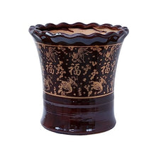 iumLeap Outdoor Indoor Garden Plant Pots Ceramic Flower Pot Home Coffee Table Desktop Decorative Flower Pot Chinese Vintage Flower Pot 12.5/13.7 Inches Plant Container Accessories