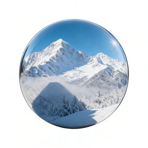 YDJIANCAI 1Pcs Gazing Globe Mirror Ball, Hollow Mirror Globe Floating Reflective Ball Polished Shiny Sphere for Home Garden Pond Outdoor Swimming Pool Decoration(Size:17.7in/45cm)