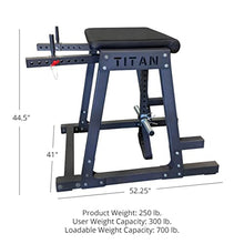 Titan Fitness H-PND Reverse Hyperextensions Lower Body Machine 550 LB Rated