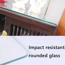 SXKJQER Rectangle/Square Glass Table Top, Patio Table Tops, 8mm Thick Tempered Table Top with Polished Edge, Transparent Sheet, with 6 Anti-Slip Pads, for Coffee, Dining Table(100x100cm)