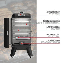 GRILLA Mammoth Vertical Smoker with 5 Trays, High Smoke Production, Wifi Enabled Touchscreen Controller, For Smoking, Outdoor Cooking, and Grilling