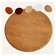 LLHBBSHYYDM Round Table Top, Turntable Dining Table, Wood Dining Table Serving Tray Table Top Turntable Rotating Serving Tray Round Serving Plate(Light Brown,120 cm (50in))