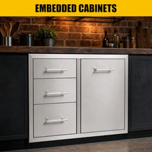 Outdoor Kitchen Drawer 29'' x 20'' x 21'' - Weatherproof Stainless Steel