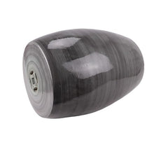 LINKIO Garden Stool Ceramic Garden Stool, Black Glaze with Coil Pattern, Decorative Indoor Outdoor Drum Design Ottomans