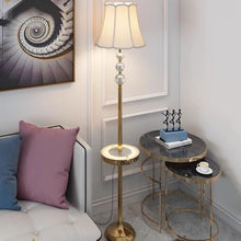 LUYOUBOZHU Floor Lamp Metal Floor Lamp with Table Contemporary, Modern Tall Stand Up Light for Bedrooms, Living Room, Office, Reading