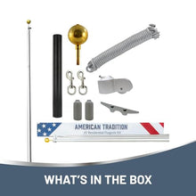 Super Tough 25ft Heavy Duty USA-Made High-Grade Aluminum Flagpole