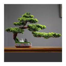 Artificial Bonsai Tree Indoor Chinese Simulation Welcome Pine Bonsai Landscape Fake Plant Pine Bonsai Tree Living Room Decorations Office Decoration Bonsai
