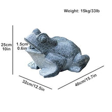 Frog Spitter Statue, Outdoor Garden Figurines, Granite Decorations for Desk Office Bedroom Outdoor Yard Lawn(32x40x25cm/12.5x15.7x10in)