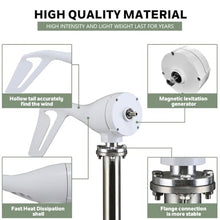 HENGJINGTR 2000W Wind Turbine Generator Kit with Coreless Magnet, 48V3 Aerodynamic Fiberglass Blades, Low Starting Speed, Maximum Speed Wind Turbine Generator Kit,48V