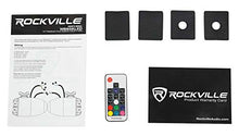 Rockville RGHR45 4 Zone Marine Bluetooth Radio Bundle with (4) WB65KLED 6.5" Black Wakeboard LED Speakers