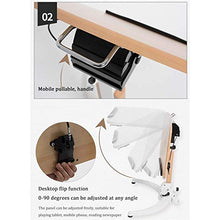 care table sofa side table height adjustable tilt for the home and outdoors Suitable portable computer table (Color White) White