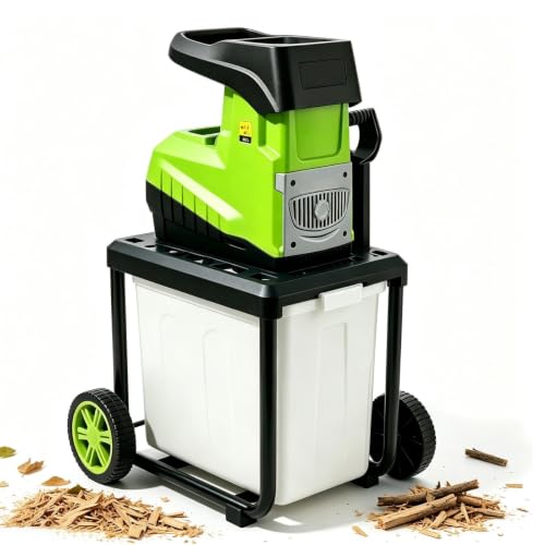 Wood Chipper Electric Garden Shredder 60L Collection