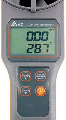 RaeSung High Precision AZ8919 Digital Anemometer AZ-8919 CO2 Air Quality Detector Wind Speed Range 0.2~30M/S
