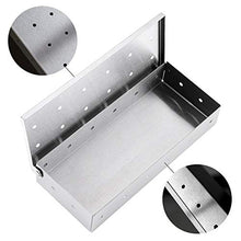 Barbecue Accessories BBQ Smoker Box Stainless Steel Smoker Box Household Wooden Chip Smoker Case Kitchen Grilling