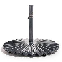 Business & Pleasure Co. The Clamshell Base - Outdoor Patio Umbrella Base - Vintage Black, 90lbs