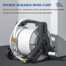 ZGLINMZ Wall Mounted Garden Hose Reel, Water Pipe Organizer, Garden Cleaning Hose Cart, Household Portable Irrigation Tool (A Hose Cart+40m Pipe)