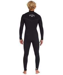 Billabong Mens 4/3mm Furnace Chest Zip Fullsuit Wetsuit Black 23 Large
