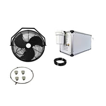 mistcooling Misting Fan Kit - 18" Outdoor Fan with 1500 PSI Misting Pump - High Pressure Misting System - Residential, Restaurant and Industrial Misting (1 Fan)