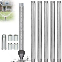 QITUJOUR Sand Point Well Kits, Thickened Lead-Free Water Well Drilling Kit Includes 1-1/4" x 36" Well Point Pipe (60 Gauze) 1-1/4" Drive Point Well Pipes, for Sand Point Wells and Soft Soil Wells