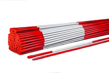 DISCOUNT SNOWSTAKES .COM 5ft Red Pro Snow Stakes with Reflective Tape and Armor Cap Orange/Red
