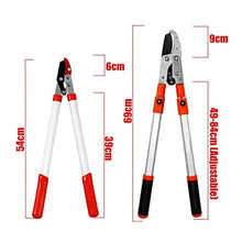 EliteBloom Handheld Extendable Garden Shears Telescopic Tree Ratchet Lopper Pruner, Extending Garden Cutter Branch Shear Pruning Tools, Gardening Hand Tool,B