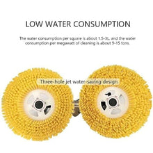 flatpincololee Photovoltaic Panel Cleaning Machine, 70cm Double-Headed Rotating Cleaning Brush, Water Fed Pole Kit with Water Pump, 10M Water Pipe, 10M Power Cord, Storage Bag,6M