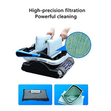 Robotic Pool Vacuum Cleaner, Automatic Pool Cleaner with Wall Climbing, Two Larger Filter Baskets and 50FT Floated Cord, Easy to Clean Above/In-ground Swimming Pool
