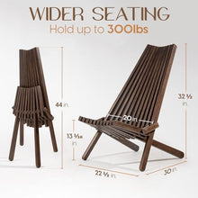 IDZO Elina FSC Eucalyptus Tamarack Chairs, 300Lbs - Cinnamon, Set of 2