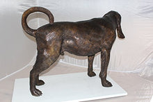 Nifao Hound Dog, Lifelike Animal Medium Bronze Statue, 38"L x 12"W x 26"H