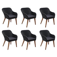 QINXIXINAIXI Outdoor Dining Set Black and Dark Grey Outdoor Sectional Sets Patio Furniture Set Poolside Furniture Set Outdoor Sofa Set for Patio Garden Deck Poolside