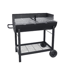 Outdoor Barbecue Grill Charcoal BBQ Gathering Cooking Tools Camping Table Multifunction Trolley