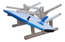 Log Kayak Rack 4 Place Paddle Board Storage Unfinished