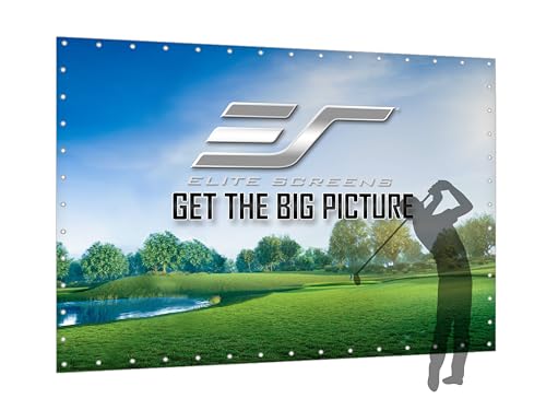 Elite Screens GolfSim DIY 10'x8' Impact Screen ImpactWhite 1145