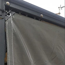 WZYJLyds Outdoor Waterproof Curtain Transparent Plastic Tarpaulin with Eyelets PVC Heavy Duty Waterproof Tarpaulin Panel for Pergola, Terrace, Tent Side Curtains