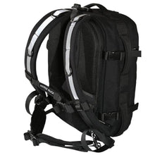 HYPERWEAR Hyper Ruck Backpack - 3 Rucking Plates/Laptop Sleeves - Weight Vest Fitness Day Pack, 20L Black Silver