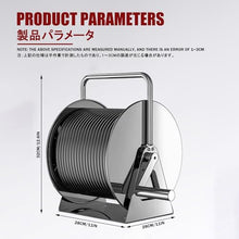 FENOKD Stainless Steel Garden Hose Reel Cart Hanger, Heavy Duty Holder for Outdoor Yards, Driveways, Farms, Patios,Aluminum Alloy B-20m