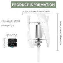 12V 24V 48V 220V 10000W No Noise Vertical Wind Turbine