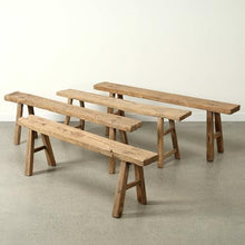 Artissance 20" H Vintage Noodle Bench 5-5.5ft Long Weathered Natural (Size and Finish Vary)